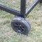 large barrel BBQ grill trolley