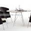 2017 Trade Assurance Modern Design outdoor synthetic rattan handmade garden line compact dining table set
