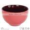 light color ceramic two tone soup bowl
