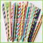 Colorful Happy Food Grade Paint Paper Straw For Party