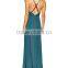 Wholesale Deep V Neck Maxi Beach Party Wear Dress Sexy Slit Ladies Western Long Backless Beachwear Dress