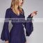 Bell Sleeve Embroidered Ladies Night Dress Sex