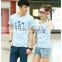 2016 Wholesale promotional t shirt promotional gift couple t-shirt