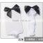 Fashion Lady Girl Women Sexy Lace Fishnet Mesh Ankle High Socks, white socks with color bow tie