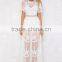 Guangzhou clothing factory women maxi dress latest design lace dress