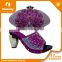 New Style African Shoes And Bag Set Nigeria Party Shoes And Bag Set