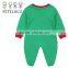Red Green Father Christmas Footed Baby Christmas Romper Wholesale