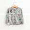 S65675A cartoon embroidered knit cardigan for baby girls