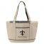 Boat Accent Tote Bag - features a full top zipper closure, front open pocket and comes with your logo.