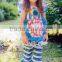 Wholesale Children's Clothes Girl Boutique Clothing Summer Outfit Baby Clothes Damask Ruffle Pants Set