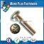 Made in Taiwan Mild Steel Pan Head Phillips Recessed Machine Screws Bright Zinc Plated DIN 7985