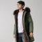 New style fashion faux fur lined with fur coat in high quality
