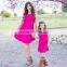 wholesale parent-child clothing fringed tank shift dress design usa sweet child clothing