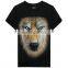 Animal print softtextile 3d printing t-shirt,wholesale t-shirt softtextile