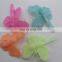 Funny non-toxic 4PCS luminous flowers butterfly glow in the dark party decoration kid hairpin