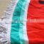 Hot sale good quality cotton watermelon beach towel from factory