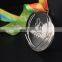 Custom brief style sport games with ribbon metal medal