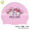 Fashion Silicone Swim Cap Hat for Women Long Hair With Ear Cup Waterproof