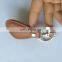 genuine leather keychain with custom logo printing for car