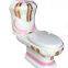 Bathroom ceramics One Piece Sanitary Wares WC Full Plating Golden Color Toilet​ bowl