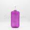 1000ml flat pet plastic shampoo bottle with pump