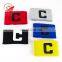 Colorful OEM logo outdoor team sports group player football captain arm band