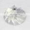 T04E 48.56/74.99mm 6+6 Blades 442293-0009 Turbo Billet/milling/aluminum 2618 Compressor Wheel for 452003-0001/452072-0002