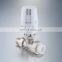 Automatic direct temperature regulating valve heater valve for hot water recirculating system