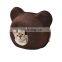 Manufacture cute felt cat bed bear shaped luxury felt cat bed