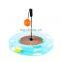 Funny interactive cat rotating plate cat teaser scratcher with bell
