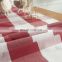 Latest modern design check cotton texture tablecloth runner
