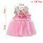 Girl Floral Tutu Dress With Ribbon Baby Girls Dress Designs Summer Dress