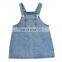 X1226/Hot Sell Summer Fashion Brand Print Suspender Dress for Girl Causal Cool Fresh Kids Demin Dress