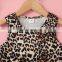 Baby Girls Summer Dress Fashion Print Leopard Girls Dress Boutique Children Clothes Kids Party Dress