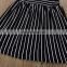 Boutique clothing kids girls summer dress black and white striped kids clothes girl dress