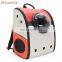 Breathable outside portable canvas space capsule pet cat carrier backpack