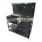 Car repair workshop metal work bench cleaning trough bench