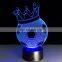 7 Colors Change 3D LED Night Light Football Helmet Touch Sensor USB Table Lamp Home Decor Kids Gift