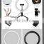 New Arrival 10 inch led selfie ring light with tripod 32 colors Video phone clip usb makeup rgb ring light