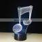 Wonderful Music Mode Color Change Creative 3D Acrylic Visualization Table Night Light Lamp