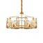 Decorative Contemporary luxury decorative Gold Metal frame Chandelier Pendant Lamp
