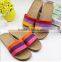2016 hot sale couple Household Flax absorbent cool slippers indoor