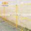 2.1*2.4 m and 1.83 meters yellow color galvanized outdoor fence and powder coated temporary fence