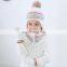 Winter Hat Scarf Gloves Set Girl Boy Earflap Beanie Fleece Warm Kids Autumn Skiing Accessory Outdoor Thermal For Toddler Baby