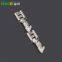 DJ622-6.3 self-locking plug spring straight terminal block brass tin plated straight strap connector