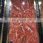 600x600 full body dark red color glazed polished porcelain marble design floor tile