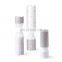 Modern  Creative Sliver Geometric luxury Arched Design Gray And White Ceramic Tabletop Flower Vase for Table Decoration