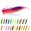 Larva Soft Lures Fishing Worm Silicone Bass Pike Minnow Swimbait Jigging Plastic Baits 50mm 76mm 89mm Artificial Lures