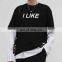 wholesale custom solid color plus size loose plain T-shirt unisex half sleeve top 2022