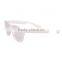 round frame flat top mirror eyewear sunglasses